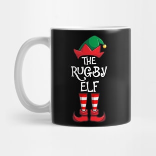 Rugby Elf Matching Family Christmas Mug